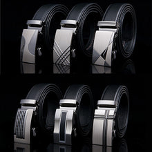Load image into Gallery viewer, Famous Brand Belt New Male Designer Automatic Buckle Cowhide Leather men belt 110cm-130cm Luxury belts for men Ceinture Homme