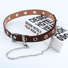 Load image into Gallery viewer, Newest Design Detachable Waist Belt Chain Punk Hip-hop Trendy Women Belts Lady Fashion silver Pin Buckle leather Waistband Jeans