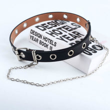 Load image into Gallery viewer, Newest Design Detachable Waist Belt Chain Punk Hip-hop Trendy Women Belts Lady Fashion silver Pin Buckle leather Waistband Jeans