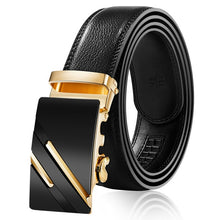 Load image into Gallery viewer, Famous Brand Belt New Male Designer Automatic Buckle Cowhide Leather men belt 110cm-130cm Luxury belts for men Ceinture Homme