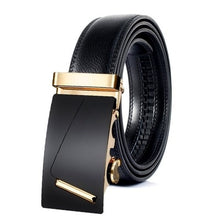 Load image into Gallery viewer, Famous Brand Belt New Male Designer Automatic Buckle Cowhide Leather men belt 110cm-130cm Luxury belts for men Ceinture Homme