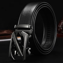 Load image into Gallery viewer, Famous Brand Belt New Male Designer Automatic Buckle Cowhide Leather men belt 110cm-130cm Luxury belts for men Ceinture Homme