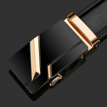 Load image into Gallery viewer, Famous Brand Belt New Male Designer Automatic Buckle Cowhide Leather men belt 110cm-130cm Luxury belts for men Ceinture Homme